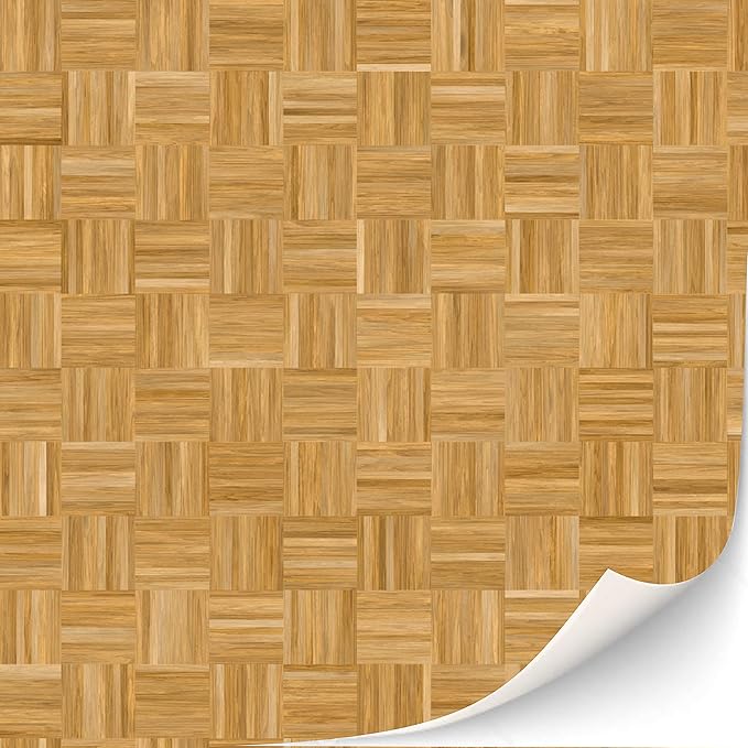 3 Sheets Self-Adhesive Flooring for Dollhouse 1:12 Scale (Strip Parquet)