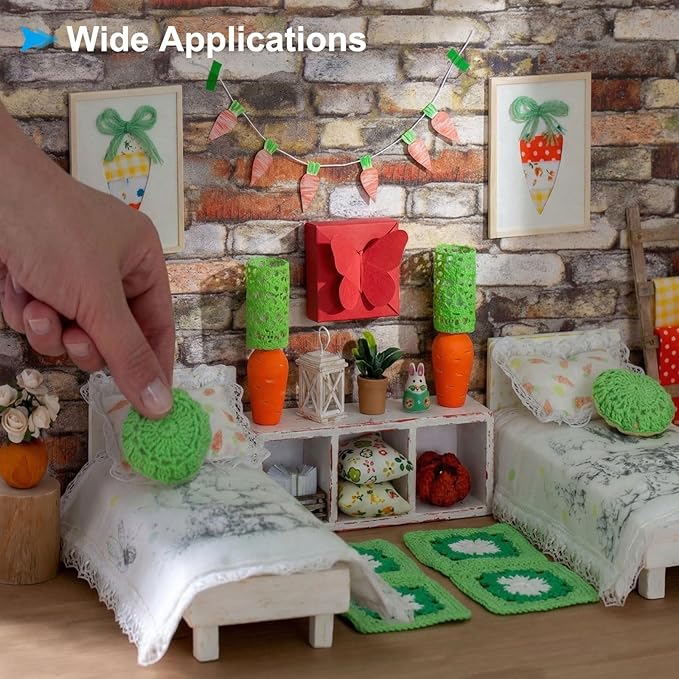Dollhouse Flooring, 3.94" Square, PU Self Adhesive Miniature Dollhouse Bamboo Flooring Peel and Stick - (Applications: for Dollhouse Decoration), 1-Pieces