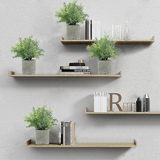 Bacucine 3Pcs Fake Plants Potted Mini Artificial Greenery Artificial Plants for Shelf Table Office Farmhouse Home Decor (Rosemary)