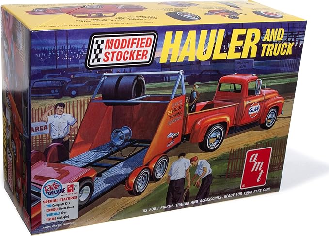 AMT - 1953 Ford Pickup Modified Stocker Hauler Gulf
