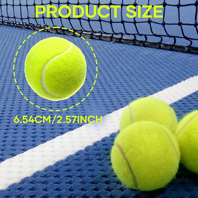 Xifua Bucket of Tennis Balls 38 Pack - Bulk Practice Balls for Tennis Training, Pet Toys, Coach, Indoor & Outdoor Play - Pelotas de Tenis for Youth and Dogs
