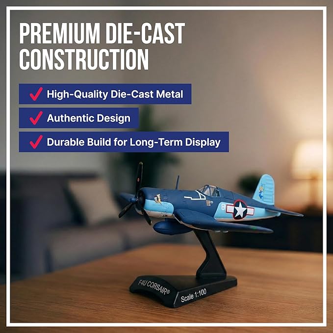 Daron Worldwide Trading F4U Corsair VMF-22 Vehicle, Blue