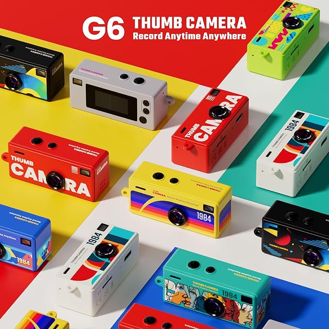 Mini Camera Keychain, 1984 Retro Portable Thumb Camera, Keychain Cameras