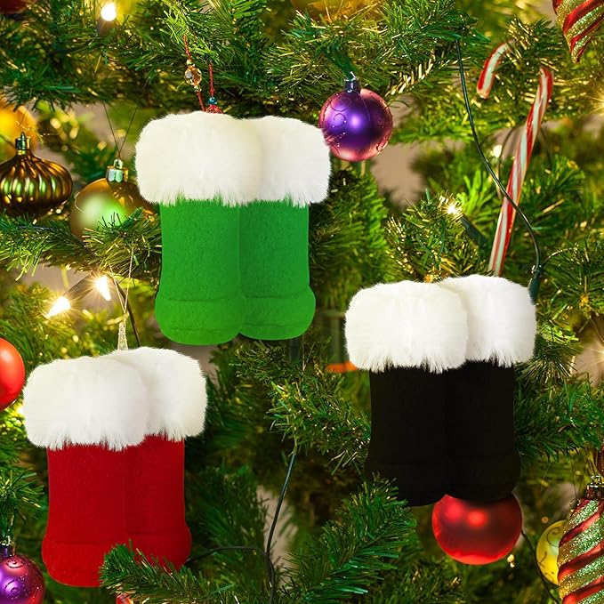 Bencailor 3 Pairs Winter 18 Inch Doll Boots and Shoes Christmas Dolls Shoes American Themed Boots Skates for Dress up(Classic Style)