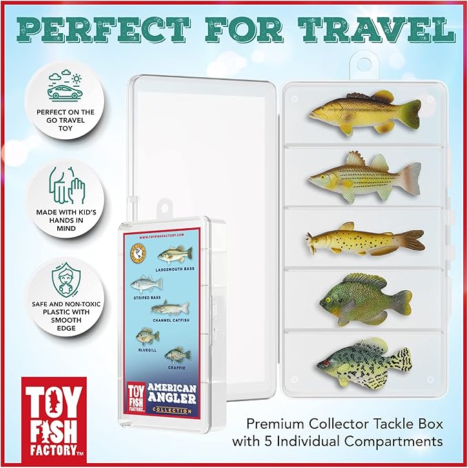 Toy Fish Set American Angler Collection and River Monster Collection (American Angler Collection)