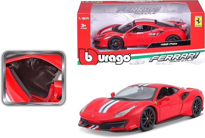 Bburago 1:24 R&P Ferrari 488 Pista - Red