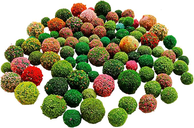 90 Pcs Mixed Bush Trees Model Trees Miniature Vegetation Groups Shrubs Railway Model Architecture Trees Railroad Accessories Mini Trees for Crafts Diorama