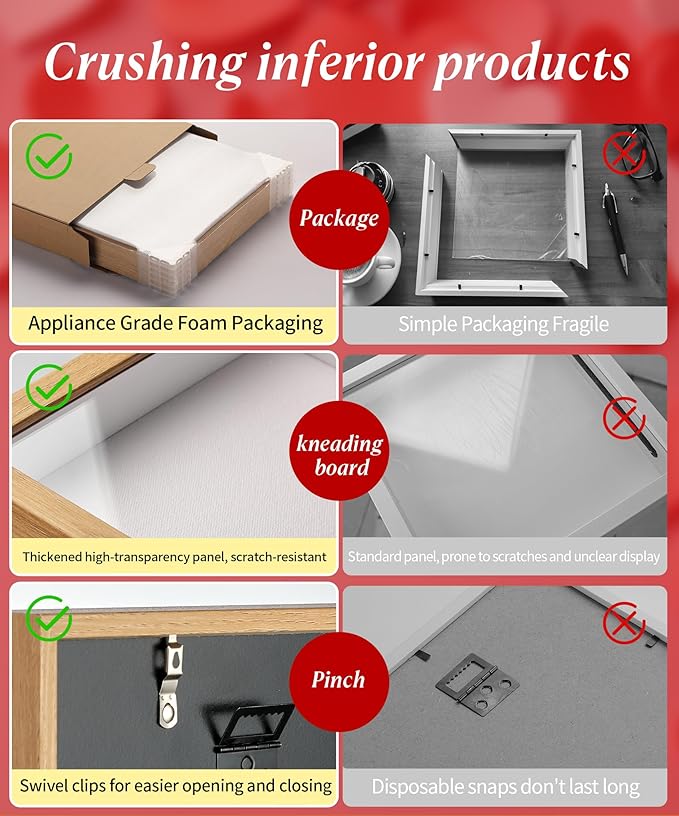 11x11 Shadow Box Picture Frame Display Case with Soft Linen Back-Thickened Panel,Large Brown Deep Shadow Box Frame 11x11 for Graduation Flower Medal Pet Photo Craft Memorial Gift