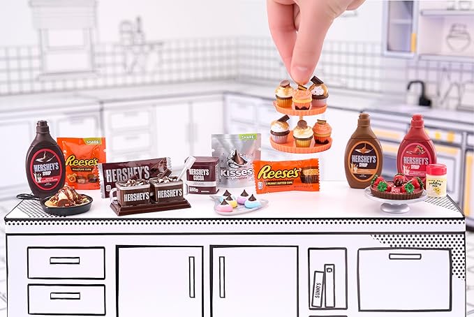 MGA's Miniverse Make It Mini Food Hershey Multipack Mini Collectibles, DIY, Resin Play, Replica Food, NOT Edible, Collectors, 8+
