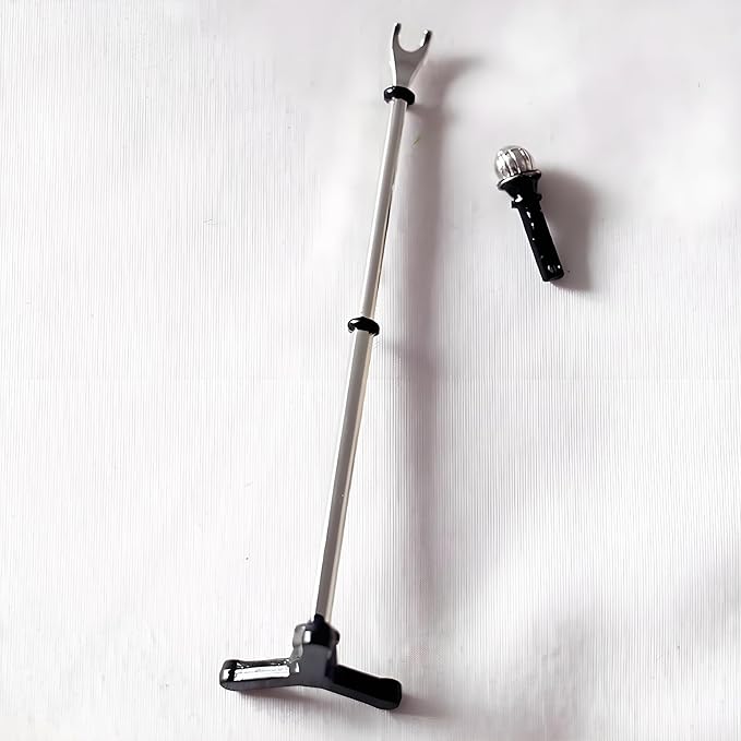 1/12 Scale Dollhouse Miniature Metal Microphone Stand, Adjustable Studio Recording Equipment for Music Room, Realistic Miniature Decor Accessories, Doll House Accessories and Furniture