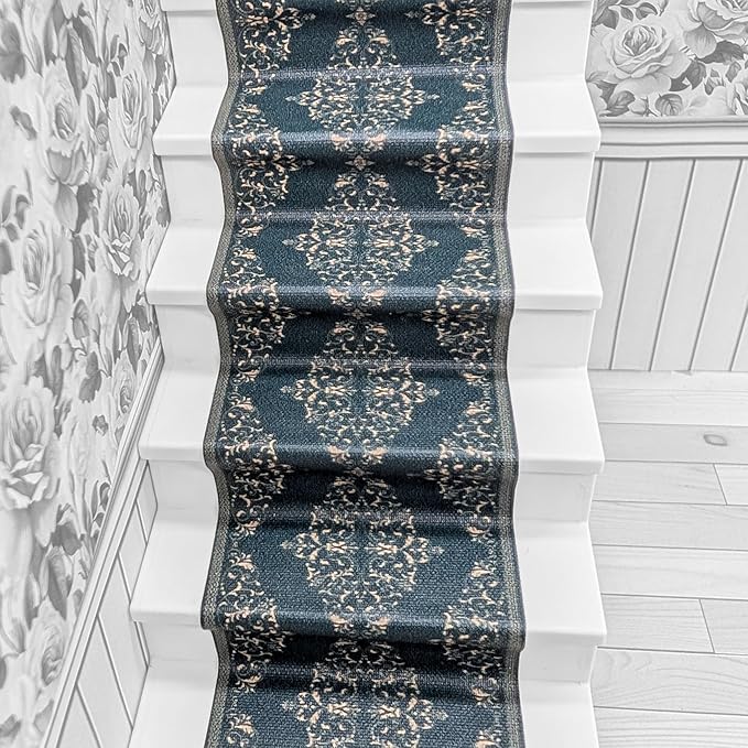 Self-Adhesive Carpet with Real Textile Structure for Dollhouses Scale 1:12 (Damask Pattern Beige 1)