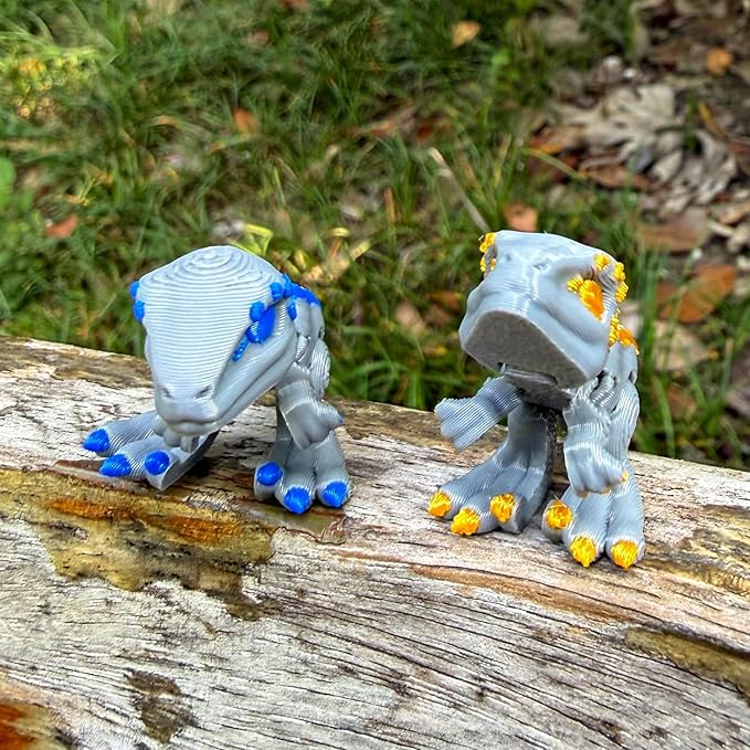 18 pcs 3D Printed Dinosaur Animals Set with Egg, Animals 3D Printed Toys Cute Articulated Flexible Figurines Fidget Toys for Party Favors Birthday Gifts Desk Pets Christmas Decor