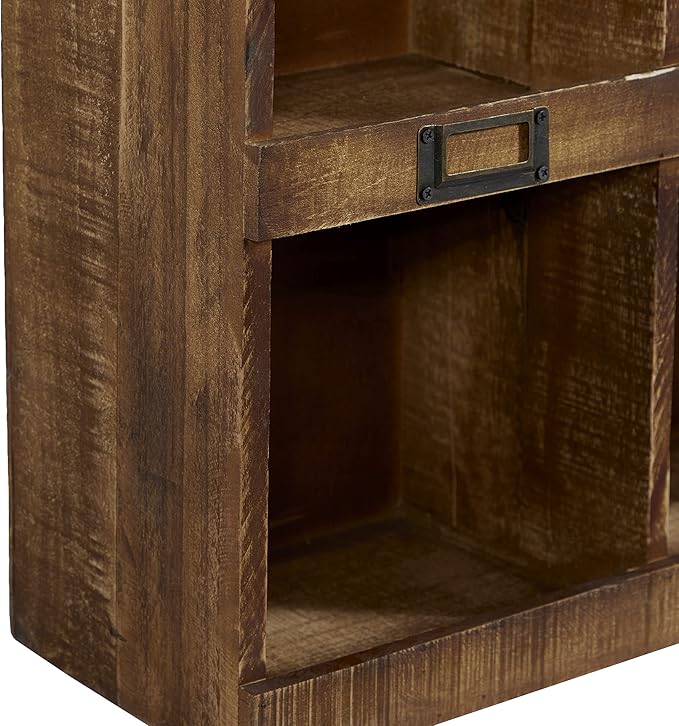 Deco 79 45887 Wall Shelf, Brown,18"L x 7"W x 42"H