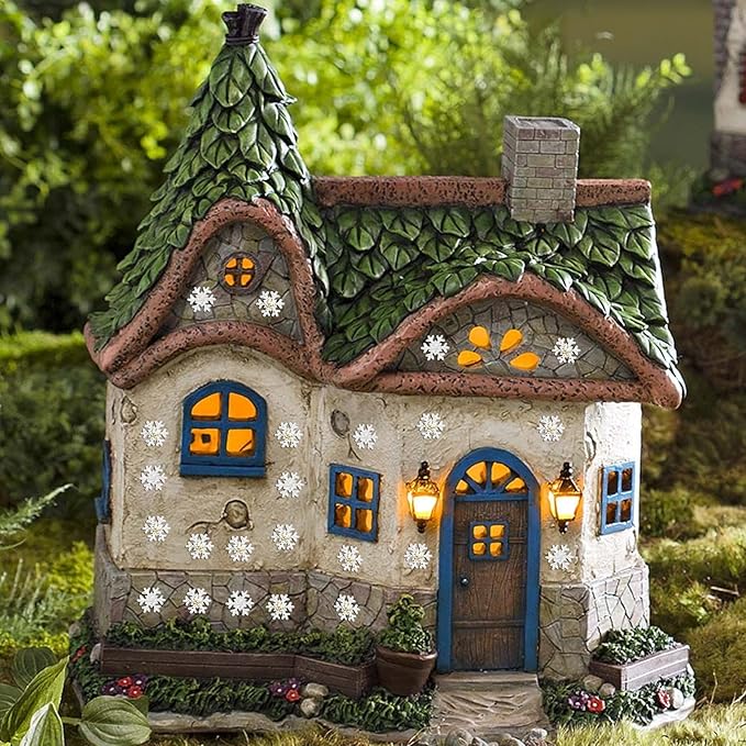 200 Pieces Mini Snowflakes for Craft Dollhouse Miniatures Transparent Tiny Snowflakes Tiny Christmas for Dollhouse Fairy Garden Micro Landscaping Decoration