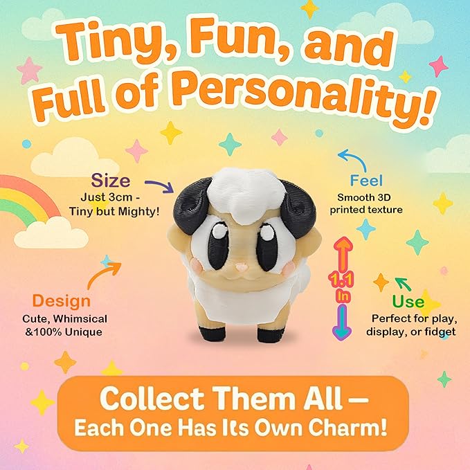 3D Printed Animal Figurines, Articulated Animal Figurines, Fidget Toys, Flexible Car Decor, Party Favor, Gifts for Girls and Boys, Office Desk Pets, Birthday Gifts