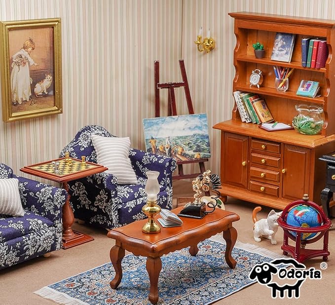 Odoria 1/12 Miniature Books 6Pcs Dollhouse Decoration Accessories
