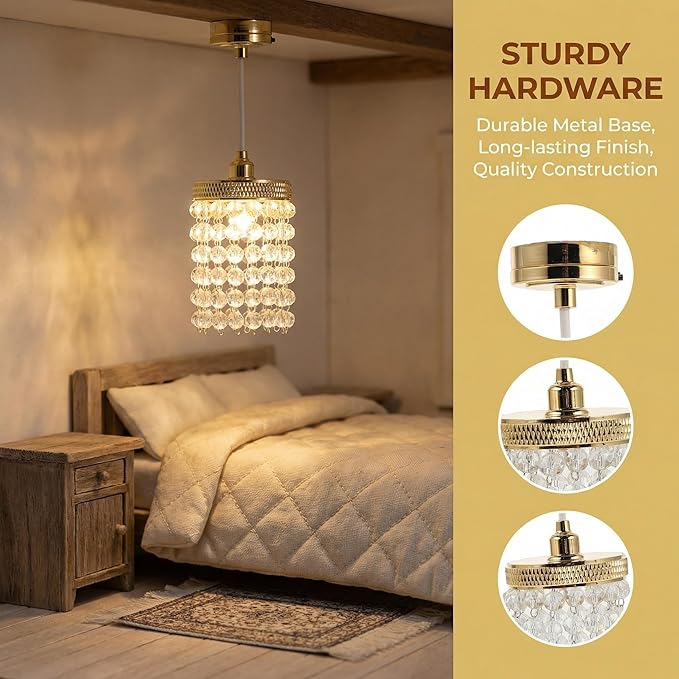 TOYANDONA Dollhouse Lights: Miniature Dollhouse Ceiling Lights - Vintage Hanging Lamp for Doll House Decoration - Simulation Furniture Accessories