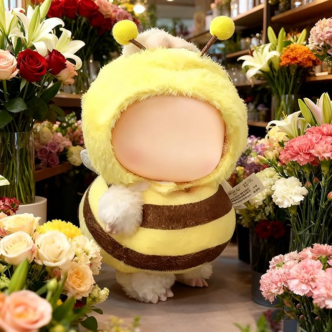 2026 New Adorable Bee Clothes for 17cm Dolls, Outfits for Clothes Set, Cute Dolls Keychain Accessories (Doll Not Included)