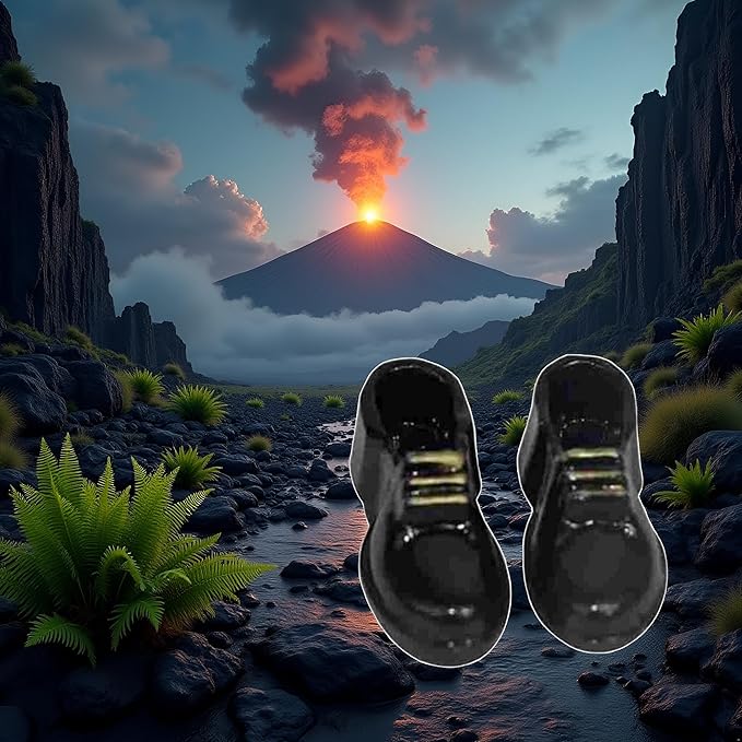 1Pair Black 1/12 Miniature Men Shoes Dollhouse Decoration Accessories, for DIY Fairy Garden Micro Landscaping Decor