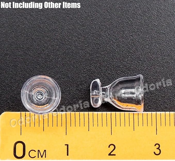 Odoria 1/12 Miniature Empty Wine Glasses 4Pcs Dollhouse Decoration Accessories, A