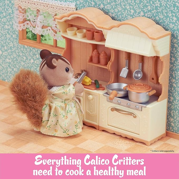 Calico Critters Kitchen Playset - Create Delicious Meals with Your Critters
