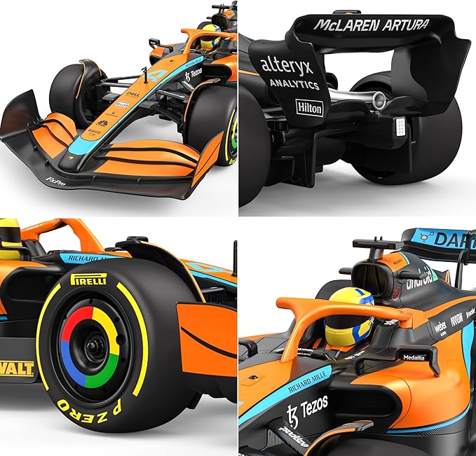 Voltz Toys Authentic Licensed 1:12 McLaren F1 MCL36 Remote Control Car - F1 Collection RC car Series for Kids and Adults - 2.4GHz RC Car for Gift (1:12 McLaren F1 MCL36)