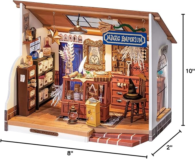 Rolife DIY Miniature Dollhouse Room Kit - Magic Potion Store Diorama Kit DIY Crafts Hobbies for Women/Men Gifts for Teens Adults Home Decor