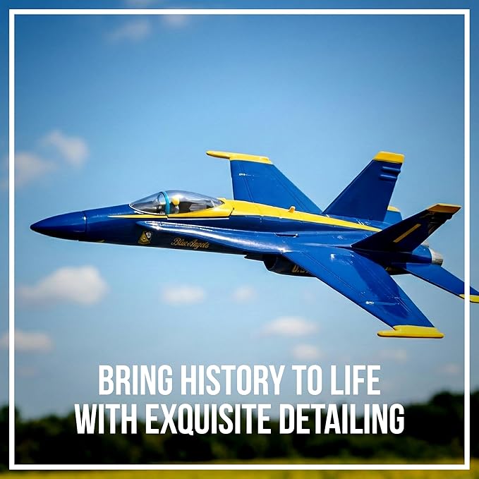 Postage Stamp F/A-18C Hornet Blue Angels – 1/150 Scale Die-Cast Metal Jet Model with Display Stand – Officially Licensed USA Navy Collectible Aircraft for Adults Ages 14+