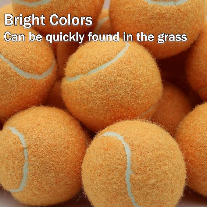 SHYUJAJIE Tennis Balls, 20 Pack Training Tennis Balls,High Elasticity Practice Tennis for Beginner, Exercise Playing Balls for Pet Dog