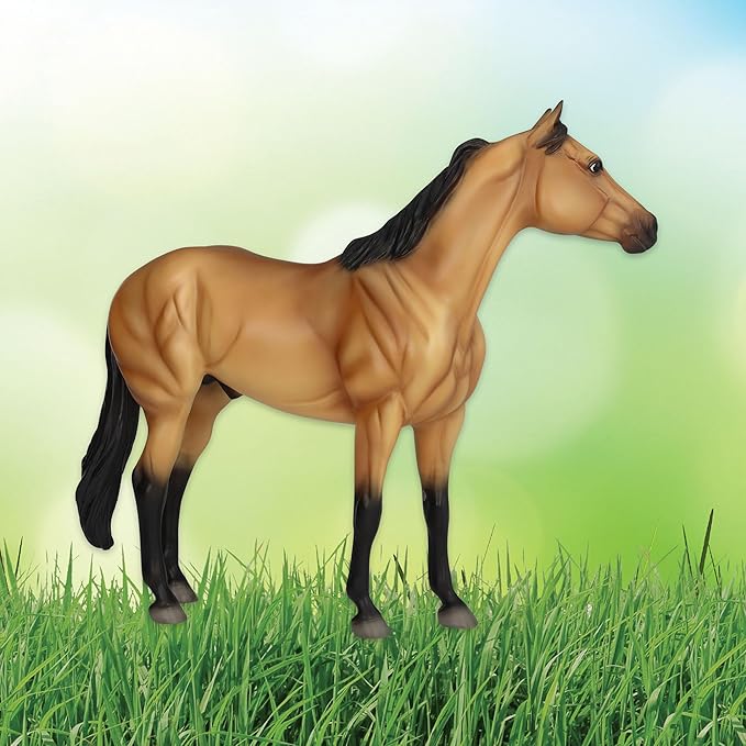 Breyer Horses Traditional Series | The Ideal Series | Buckskin by Orren Mixer | Horse Figurine | 11.5" L X 8.5" H | Model #B-TR-10248