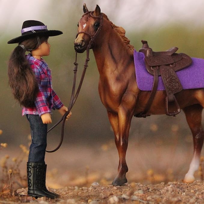 Breyer Freedom Series (Classics) Western Horse & Rider Doll Set | (1:12 Scale) | Model #61116,Multicolor