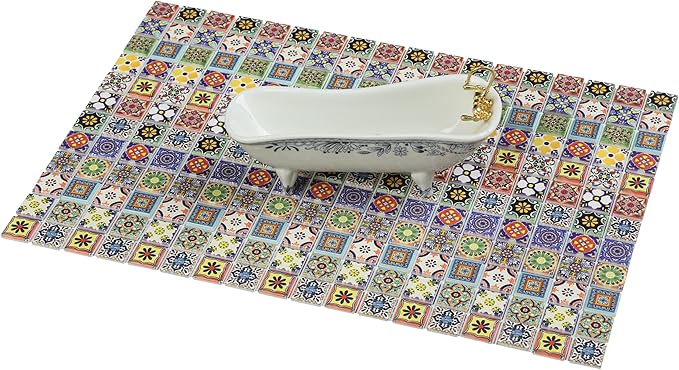 150 pcs, Dollhouse Flooring, 1:12 Scale Doll House Tiles, Miniature Checkerboard Floor, REDUCIO!