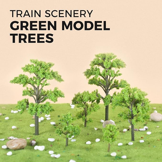 Yetaha 20 Pcs Miniature Model Trees, Mini Plant Ornament Model, Craft Tiny Shrubs for Fairy Garden Train Scenery Architecture Micro Landscape DIY Craft Home Decoration