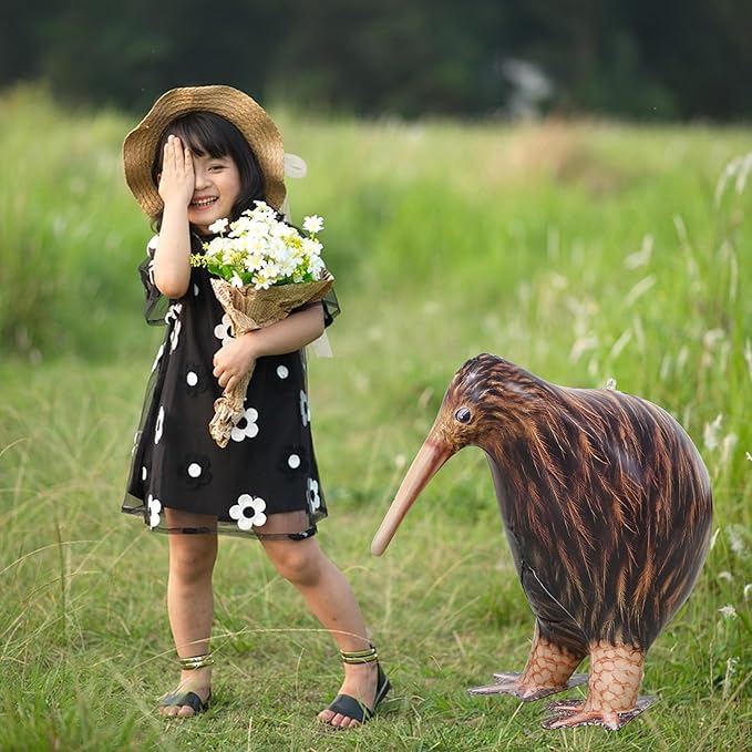 Jet Creations 18" L Inflatable Kiwi Bird, Brown Tan, Realistic Wildlife Animal Figure, for Theme Parties, Pool Fun, Home Yard Décor, Bird Toy for Kids Thanksgiving Christmas Winter