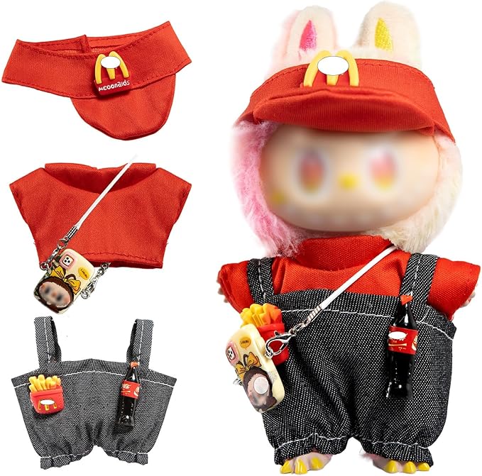 Clothes for LABUBU Doll (NO Doll),Outfit for LABUBU,Clothes Set for LABUBU Dress Up,Accessories for LABUBU (O)