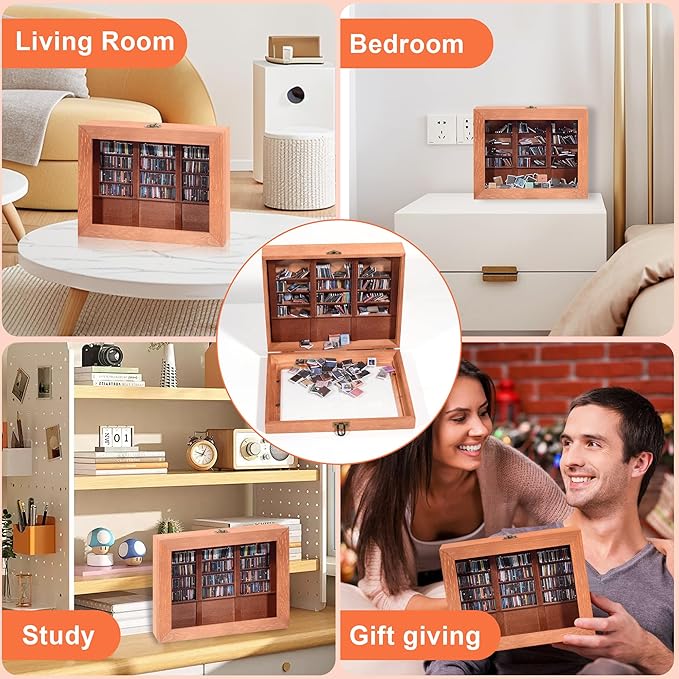 Anxiety Relief Swing Bookshelf – Includes Mini Books, Mindfulness Stress-Free Wooden Anxiety Bookshelf, Suitable for Home and Office Decor, Mini Library & Unique Gift.