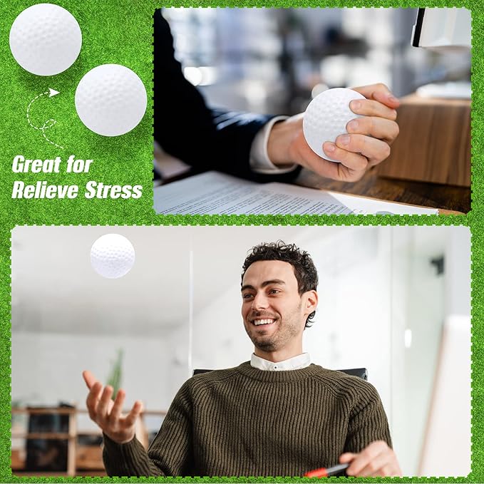 Libima Mini Golf Stress Ball Bulk Foam Practice Balls Stress Relief Sports Ball Training for Golf Birthday Party Favors Carnival Classroom Reward Indoor Outdoor