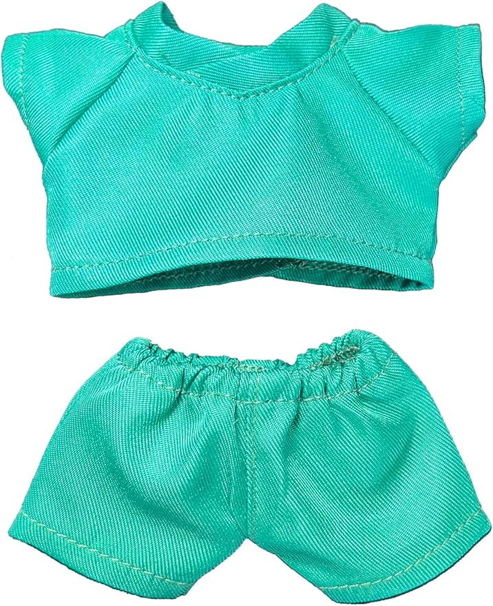 Doctor Set for 6.7 Inch Clothes - 8 Hand-Sewn Mint Green Pieces: White Coat, Pants, Medical Tools I 17cm Pretend Play Costume Accessories Only (Doctor C)