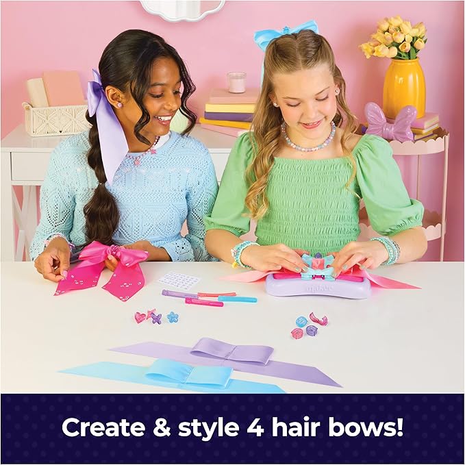 Cool Maker, Hair STYL’d Bow Maker, Make & Remake 4 Bows, Hair Accessories Arts and Crafts Kit, Kids Toys for Girls Ages 6 and up