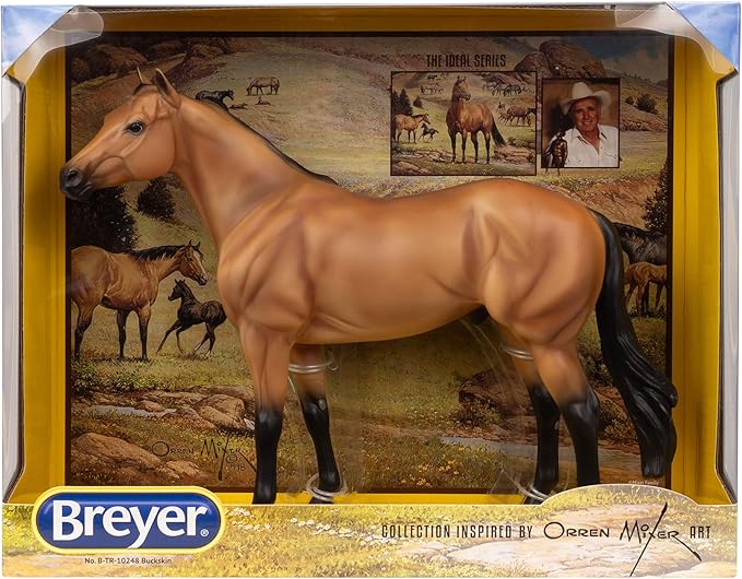 Breyer Horses Traditional Series | The Ideal Series | Buckskin by Orren Mixer | Horse Figurine | 11.5" L X 8.5" H | Model #B-TR-10248