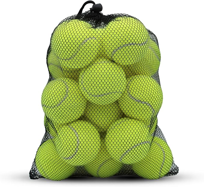 SHYUJAJIE Tennis Balls, 20 Pack Training Tennis Balls,High Elasticity Practice Tennis for Beginner, Exercise Playing Balls for Pet Dog