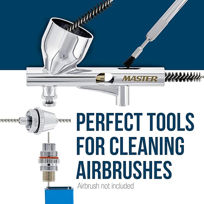 Master Airbrush Brand - Airbrush Cleaning Kit - Spray Gun & Airbrush Clean Set