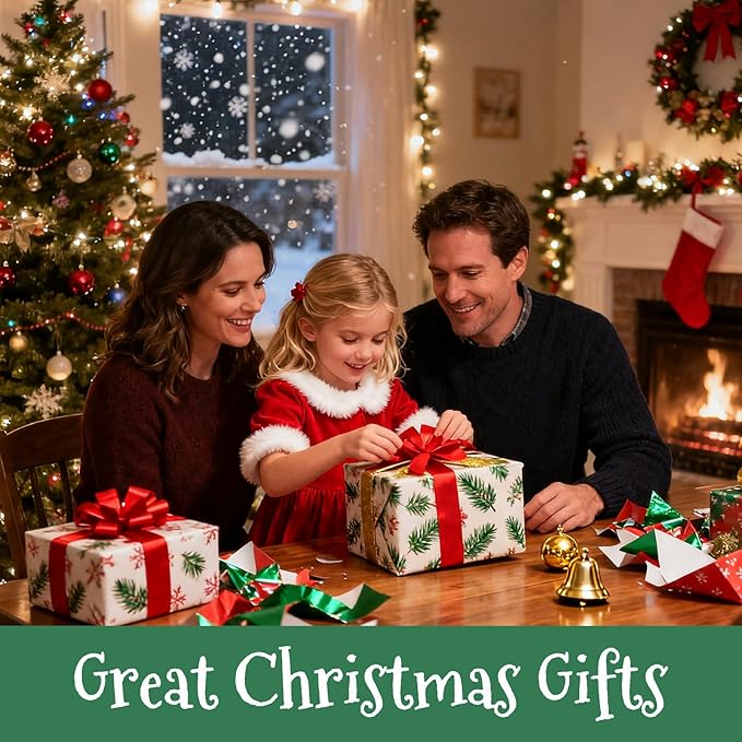 Christmas Scene Sticker DIY Set Include 4 Sticker Kits with Background Card & Tweezer: Winter Xmas Cottage 3D Miniature Room Therapy Gift Creative Play Present for Kids, Adults Stress Relief Pass Time