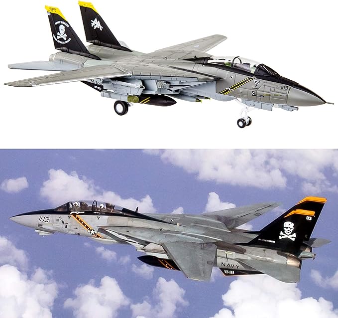 HANGHANG F14 Tomcat Fighter Plane Diecast Military Model Metal Airplane for Collection or Gift