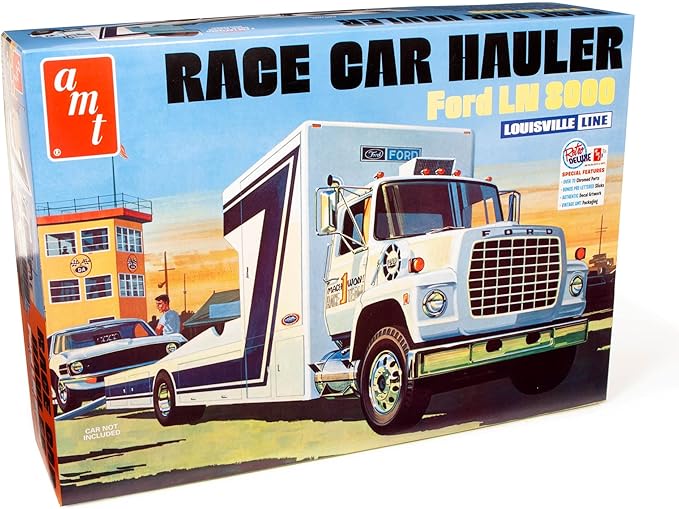 AMT Ford LN 8000 Race Car Hauler 1:25 Scale Model Kit