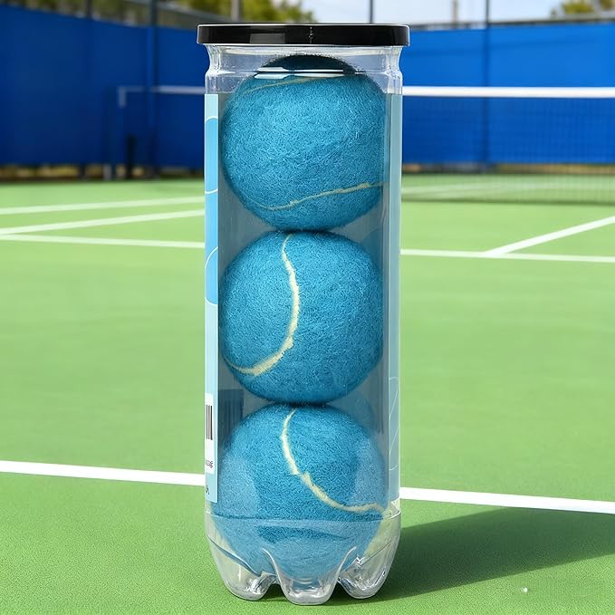 QF ENTHUSY Pink Tennis Balls, 3 Pack Colored Tennis, Suitable for Beginner, Training, Matches & Practice Sessions