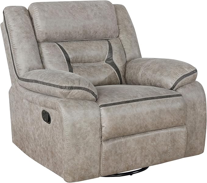 Coaster Home Furnishings Greer 3-Piece Upholstered Reclining Sofa Set Taupe 651351-S3