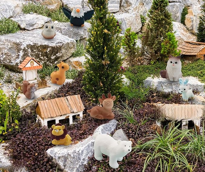 90 Pcs Mini Resin Animals Figurines Tiny Resin Ducks for Mystery Blind Bag, Fairy Garden, Miniature Accessories, Crafts, and Decor