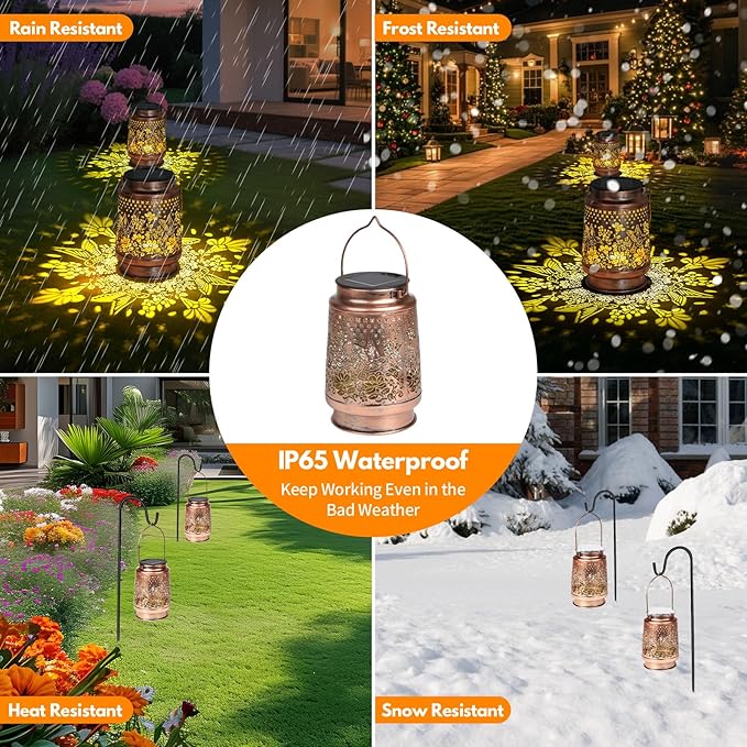 Christmas Gifts for Women, Solar Lantern Outdoor Waterproof Decorations Garden Decor, Christmas Birthday Gifts for Women, Mom, Grandma Decorative Garden, Yard, Patio, Lawn, Balcony Porch - Hummingbird