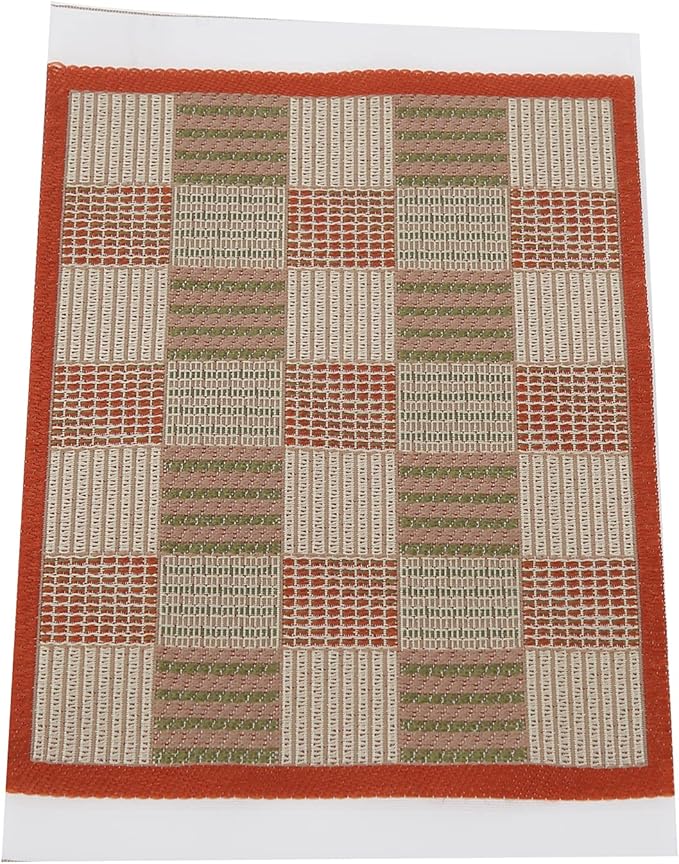 Dollhouse Decoration Accessories Miniature Carpet Floral Print Vintage Woven Rugs Miniature Turkey Rugs 1/12 Scale Furniture Accessories (Variation)